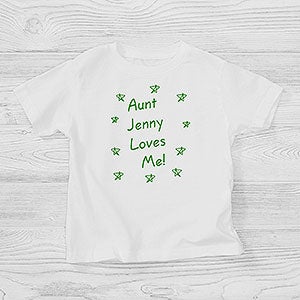 Personalized Toddler T-Shirt - Somebody Loves Me - Hearts - 6893-TT
