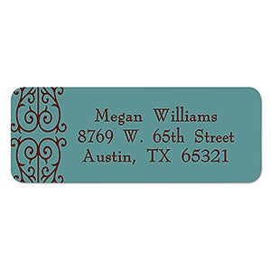 Damask Return Address Labels - 6910