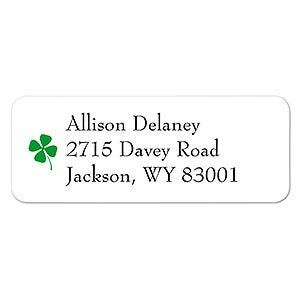 Tiny Shamrock Return Address Labels - 6934