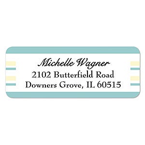 Simple Stripes Return Address Labels - 6954