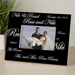 Mr & Mrs Collection Personalized 4x6 Tabletop Frame - Horizontal - 7035