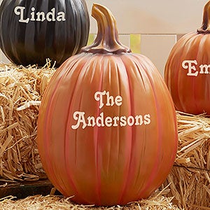 Our Family Patch Personalized Pumpkins- Large Orange - 7144LO