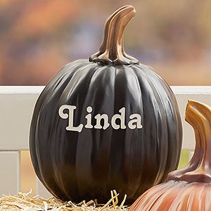 Our Family Patch Personalized Pumpkins - Small Black - 7144SB