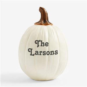 Our Family Patch Personalized Pumpkins - Large Cream - 7144LC