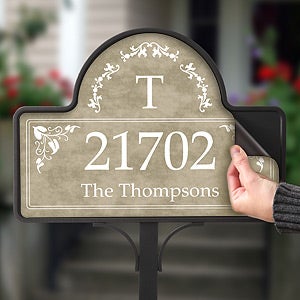 Custom Monogram Personalized Address Magnet - 7152-M