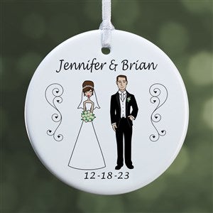 Wedding Party Personalized Ornament- 2.85