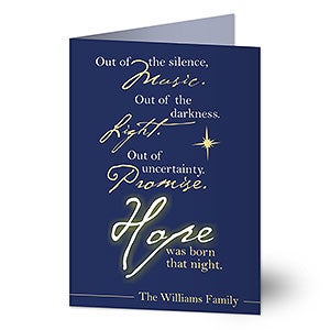 Hope Was Born Christmas Card - 7324