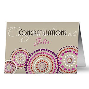 Congratulations Personalized Greeting Card - 7477