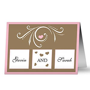 Mr. and Mrs. Personalized Greeting Card - 7484