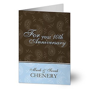 For Your Anniversary Personalized Greeting Card - 7486