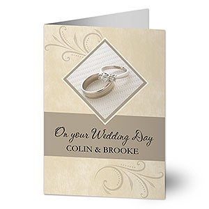 On Your Wedding Day Personalized Greeting Card - 7525