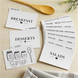 Recipe Card Box Divider Set - 3x5 - 7543-S