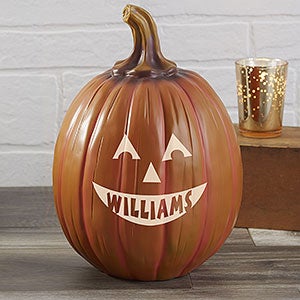 Personalized Jack-o-Lantern Pumpkin - Large Orange - 7566LO