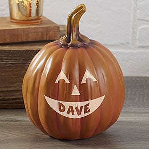 Halloween Personalized Jack-O-Lantern Pumpkins - Small - 7566S