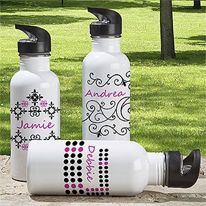 Just Her Style Personalized 20 oz. Water Bottle - 7608-1