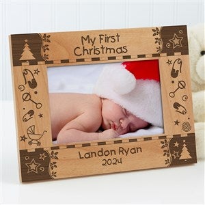 My First Christmas Personalized Baby Picture Frame - 4x6 - 7625