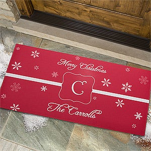 Personalized Large Holiday Doormats - Winter Wonderland - 7808-O