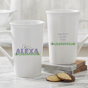 Ears To You Personalized Latte Mug- 16oz.- White - 7976-U