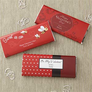 Be My Valentine Personalized Candy Bar Wrappers - 7983