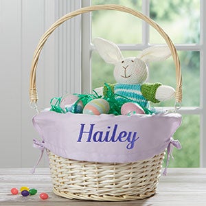 Girls Personalized Easter Basket - Lavender - 7984-PL