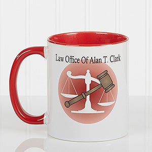 Coffee & Counsel Personalized Coffee Mug 11 oz.- Red - 8009-R