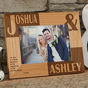Because Of You Personalized Frame- 5 x 7 - 8098-M
