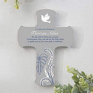 A Confirmation Blessing Personalized Wall Cross- 5x7 - 8129