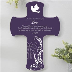 A Confirmation Blessing Personalized 9.5-inch Wall Cross - 8129-L