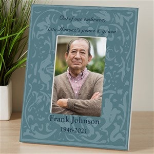 Forever In Our Hearts Personalized Memorial Frame - 4x6 Vertical Tabletop - 8203-V