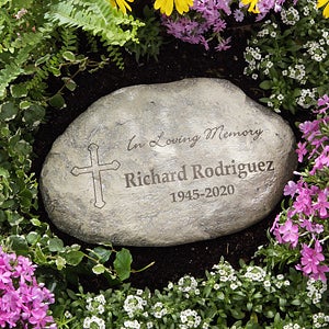 In Loving Memory Personalized Garden Stone - 8231-N
