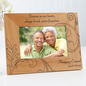 Personalized Memorial Picture Frames - Never Forgotten - 4x6 - 8247