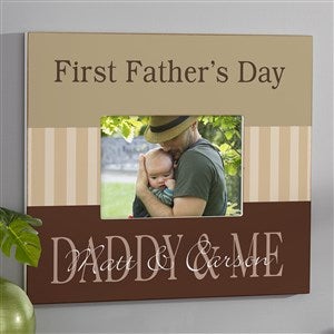 First Fathers Day Personalized 5x7 Wall Frame - Horizontal - 8428-WH