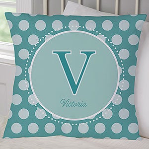 Girls Name Personalized 18-inch Velvet Throw Pillow for Girls - 8634-LV