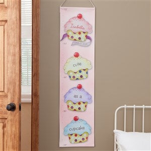 Cute As A Cupcake Personalized Growth Chart - 8678