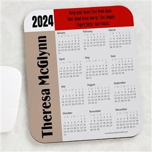 You Design It Personalized Quote Calendar Mouse Pad - 8797