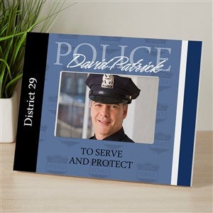 Police Officer Personalized Picture Frame - 4x6 Tabletop - 8801