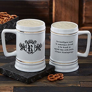 Famous Quotes Personalized Beer Stein - 8894