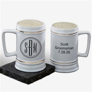 Cheers To The Groomsmen Personalized Beer Stein - 8895