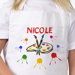 Art Time Personalized Kids Craft Apron - 8975