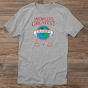 Personalized Custom T Shirt - Worlds Greatest Design - 9124CT