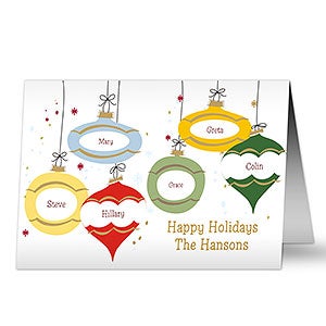 Family Ornaments Greeting Card - 9242