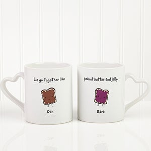 We Go Together Like... Personalized Mug Set - 9395