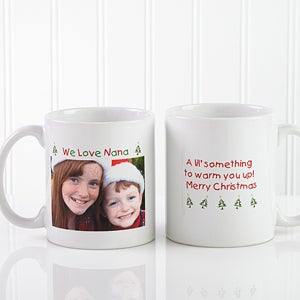 Christmas Photo Wishes Personalized Coffee Mug 11 oz.- White - 9426-S