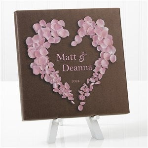 Heart of Roses Personalized Canvas Print-8x8 - 9535-8x8
