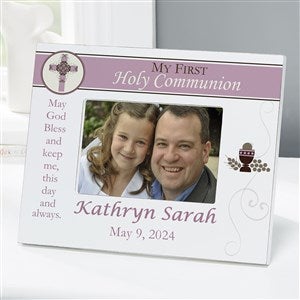 A Girls First Communion Personalized 4x6 Tabletop Frame - Horizontal - 9646