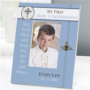 A Boys First Communion Personalized Frame 4x6 Tabletop Vertical - 9738-TV
