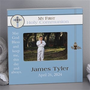 A Boys First Communion Personalized Frame 4x6 Box Horizontal  - 9738-BH