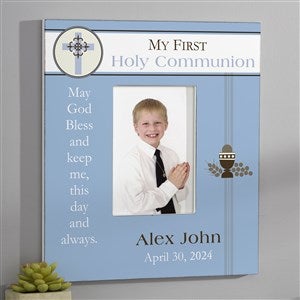 A Boys First Communion Personalized Frame 5x7 Wall Vertical - 9738-WV