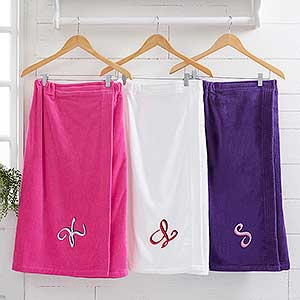 Bath Time Monogram Towel Wrap - 9755