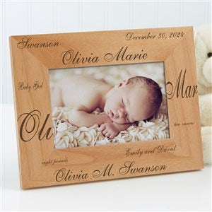 Personalized Baby Picture Frames - New Arrival - 4x6 - 9769-S